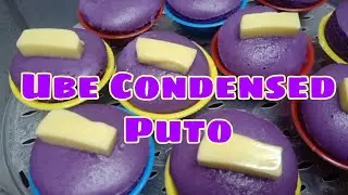 HOW TO MAKE UBE CONDENSED PUTO