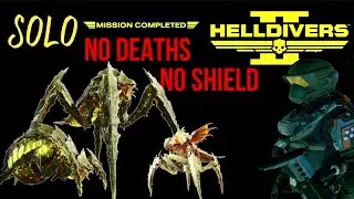 SOLO No Deaths Helldive Difficulty - Terminids 'Emergency Evacuation' Escort Mission (Helldivers 2)