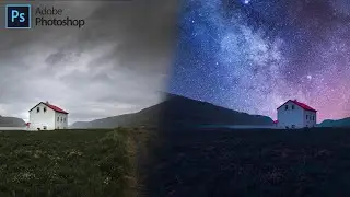 How To Turn Day Into Night In Photoshop CC 2021 | Night Sky Effect | Photoshop Tutorial