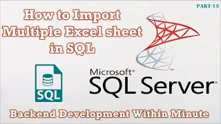 How to Import Multiple Excel Sheet in Database. SQL Database me multiple Excel sheet import kre.