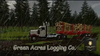 FS22 Forestry! Logging in the rain! 