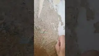 Ремонт на кухне. Снимаем странную паутинку, найденную под обоями