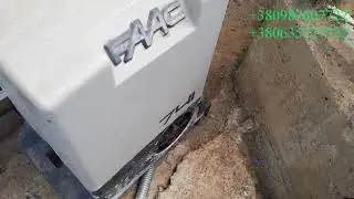 Ремонт и исправление монтажа автоматики FAAC 741 на расувных ( откатных ) воротах