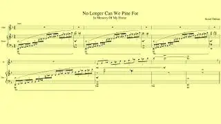 No Longer Can We Pine For, for Flute and Piano By Sissel (with Score)