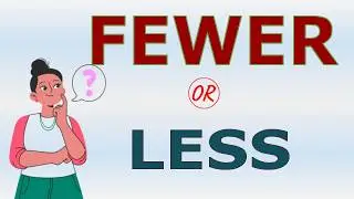 Fewer vs Less || Countable and Uncountable Nouns || Comparative Adjectives