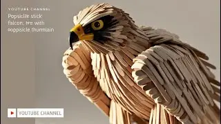 Bring a Wooden Eagle to Life with Popsicle Sticks | A Creative Carpentry Masterpiece in Simple Steps