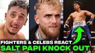 Fighters & Celebrities Reacts To Salt Papi KO Win Over Josh Brueckner