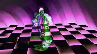 Synthwave Groove: A 4k Trippy Visual and Dancing Experience with Retro Vibes