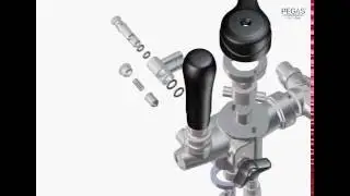 PEGAS SteelDuo - устройство для розлива двух сортов. Внутреннее устройство (3D-анимация)