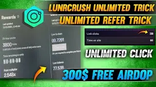 Lunarcrush link unlimited  click trick || LUNR UPDATE || LUNR AIRDROP