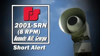 Federal Signal 2001-SRN (8 RPM) Siren Test - Hannahs Mill, GA