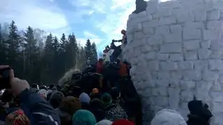 Бакшевская масленица 2017.Штурм крепости-первая волна))