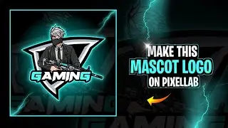 How To Make Free Fire Mascot Logo On Pixellab | Gaming Mascot Logo