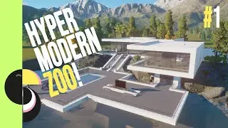 Modern Cliffside Entrance | Cliffside Zoo #1 | Speedbuild | Planet Zoo