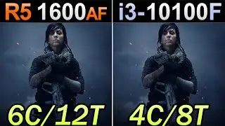 Ryzen 5 1600 AF Vs. i3-10100F | RTX 3080 and RTX 2060 Super | 29 Games Benchmarks