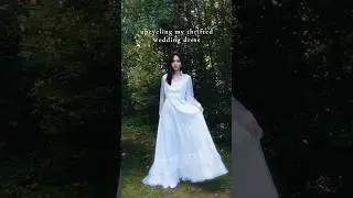 REVEAL: My thrifted wedding dress (WITH the corset) // upcycling a thrifted wedding dress Part 8