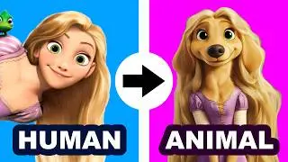 Tangled Characters As Animals