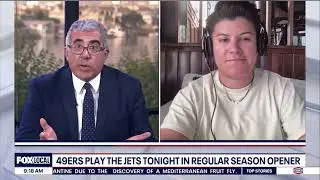 Steph joined KTVU to preview 49ers-Jets! #49ers #Niners #49k