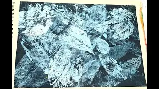 Black and white Leafs Painting#mrartist #leafart #painting #paintingleaf