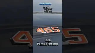 Pumped Up '68 Firebird 455 Acceleration and Sound!!  #musclecars #jamboolio #burnout #v8power