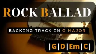 Slow Emotional Rock Ballad Backing Track in G Major