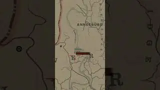 Набросок карты города «Annesburg» | Золото и Сокровища в RDR2