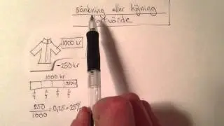 Procent - höjning & sänkning