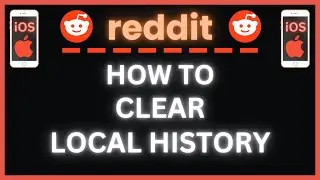 How to Clear Local History (Clear Cache) on the Reddit App using an iPhone  | iOS Tutorial