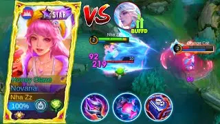 NOVARIA VS HERO META AURORA IN MIDLANER SOLO RANKED! NOVARIA BEST BUILD & EMBLEM 2024 | MLBB