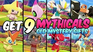 Get 9 Shiny & Mystery Gift Mythical Pokemon EXCLUSIVE to Sword and Shield