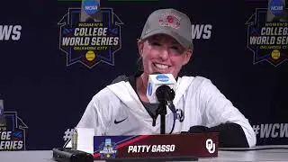 OU softball wins third straight World Series, Patty Gasso says she feels 'free' at press conference