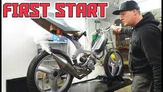 First start after one year of work Peugeot Fox 50cc Racer