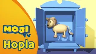 EEN LEEUW IN DE KAST 🦁 | HOPLA 🐇 | Nederlandse Kinderseries | MojiTV