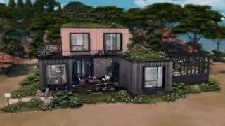 ECO Lifestyle Container House / The Sims 4 / no cc / stop motion