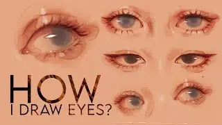 How I draw and stylize eyes using Procreate App ( Brushes + Techniques )
