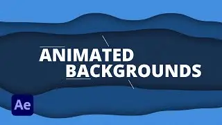 3 Creative Animated Backgrounds in After Effects | Tutorial