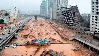 China in Ruins! No escape from the flow of water from the Three Gorges Dam, Shaanxi is flooded