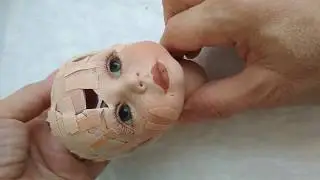 РЕСТАВРАЦИЯ РЕДКОЙ ФАРФОРОВОЙ КУКЛЫ 1 ЧАСТЬ  PORCELAIN DOLL RESTORATION
