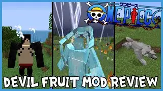 HUGE UPDATE , 14 DEVIL FRUITS, ANIMATIONS & GEAR 4TH! Minecraft One Piece Devil Fruit Mod Review
