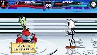 MUGEN: Mr. Krabs (Me) vs Henry Stickmin (Remastered)