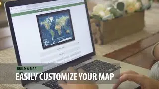 Custom World Map - Design your own Push Pin Map for your family - by GeoJango Maps