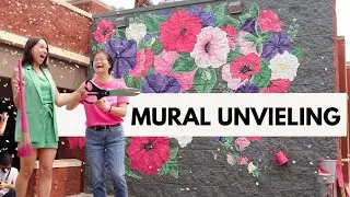 Unveiling the Wave Petunias Mural - 2023 - Batavia, Illinois