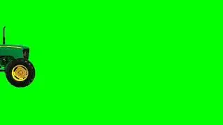 Green screen animation | Green screen tractor |Green screen animated tracker| A tractor ploughing