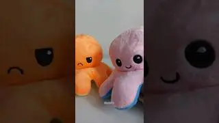 Flip Plush Reversible Octopus Emoji Plushies #shorts #reversibleoctopus #plush