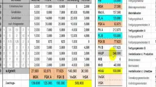 KLR - Kostenrechnung - Betriebsabrechnungsbogen Teil 2