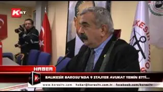 Balıkesir Barosu’nda 9 Stajyer Avukat Yemin Etti…