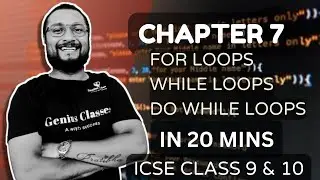 Conditional Constructs in java | for, while & do-while | Iterative Statements | ICSE class 9 & 10