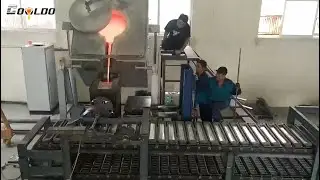 Automatic Aluminum Ingot Casting line With Ingot Stacking Robot