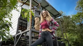 TINY HOUSE EXPANSION! bathroom and utility closet build