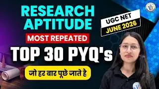UGC NET Research Aptitude 2026 | Most Repeated Top 30 PYQs | Paper 1 Research Aptitude By Saroj Mam